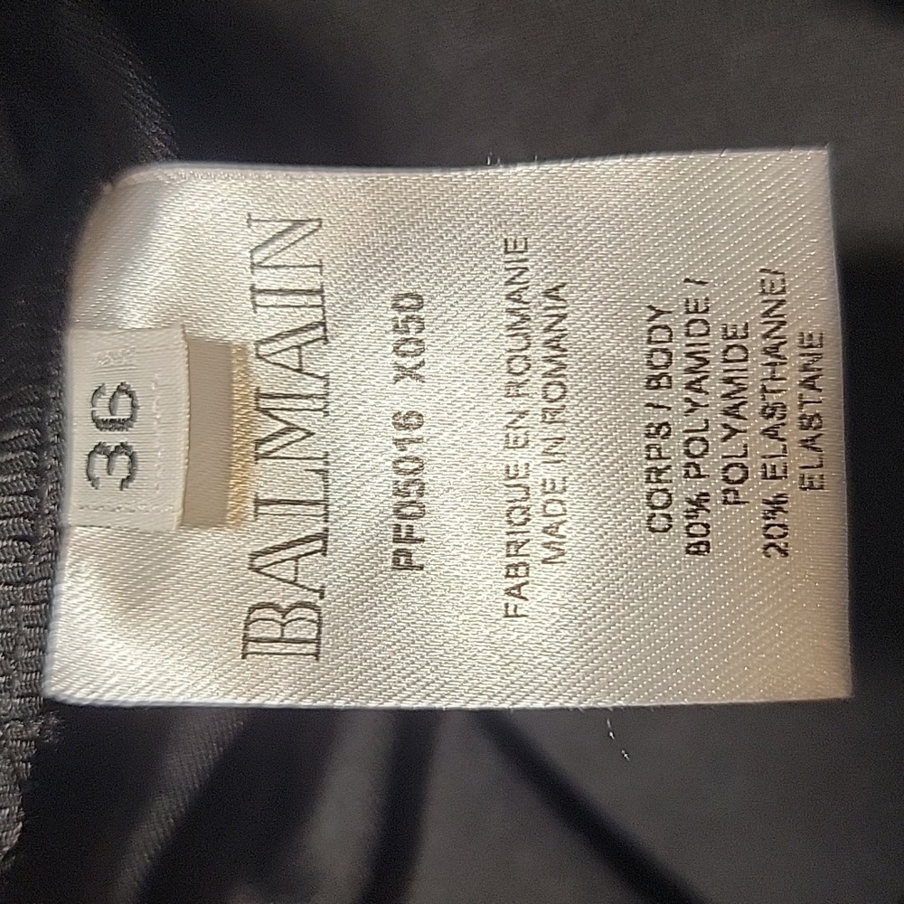 $1050 BALMAIN Holographic Pant Size 36 US 4 - Picture 6 of 13
